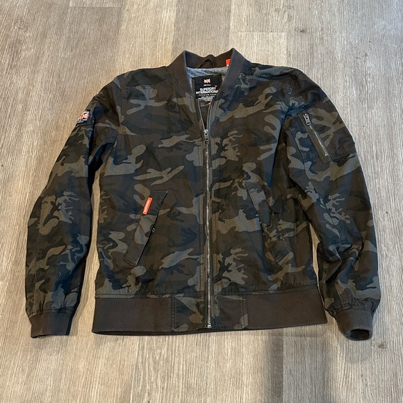 Superdry The Rookie Camouflage Military International Bomber Jacket - Picture 2 of 5